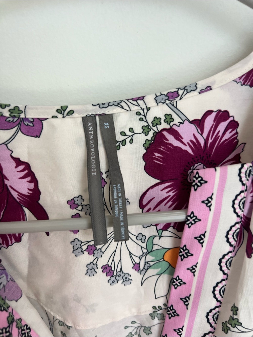 Anthropologie Somerset Maxi Dress Purple Floral Print Women's Size XS - Picture 6 of 8